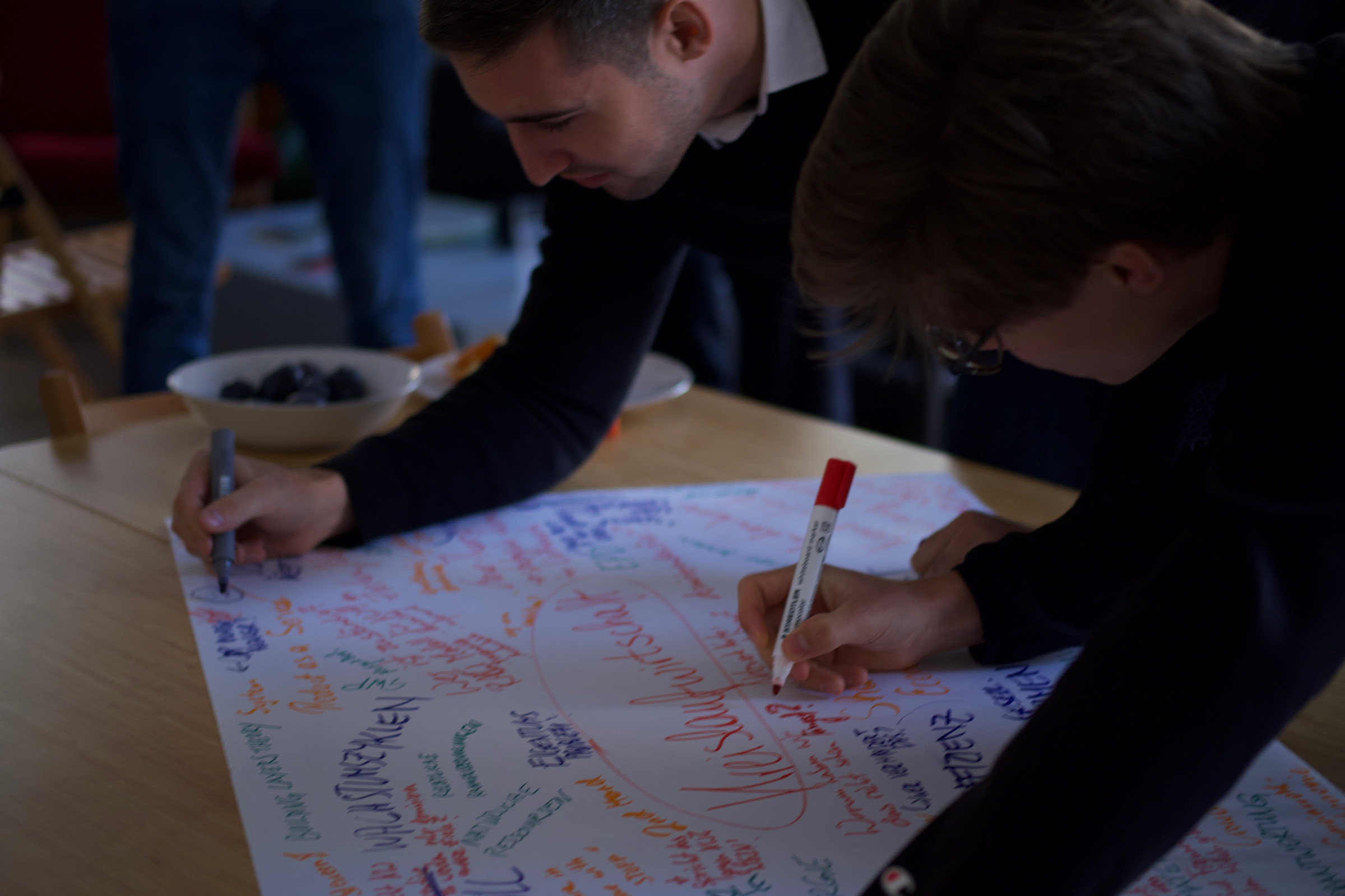 Flipchart mit Notizen zu Kreislaufwirtschafts-Potenzialen