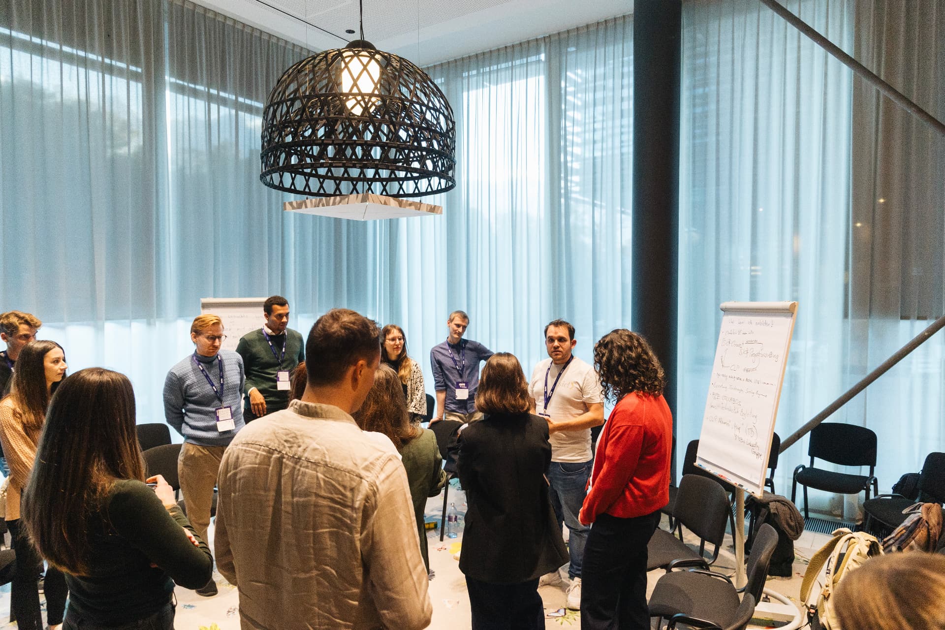 Gesprächsrunde bei einem Climate-Launchpad-Event