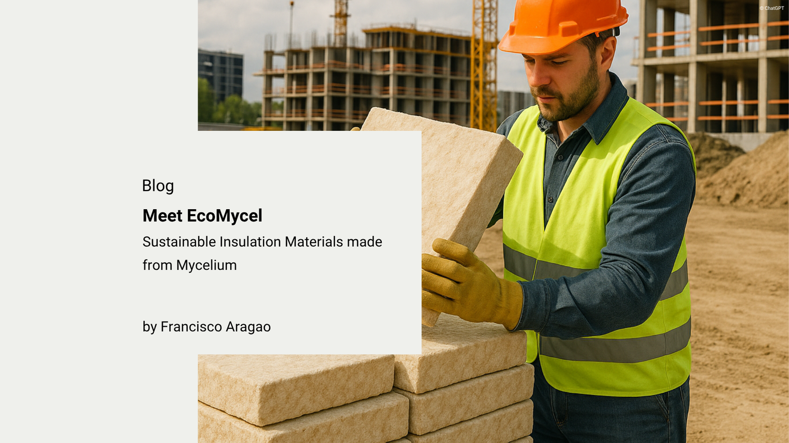 Meet EcoMycel: Sustainable Insulation Materials made from Mycelium