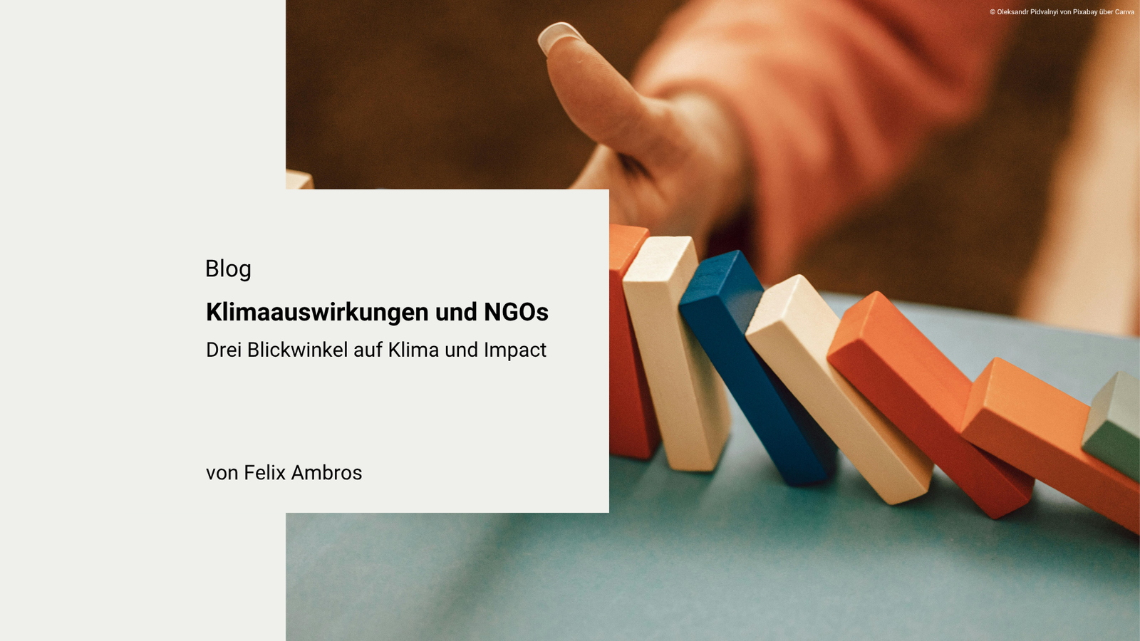 Klimaauswirkungen und NGOs - drei Blickwinkel auf Klima und Impact