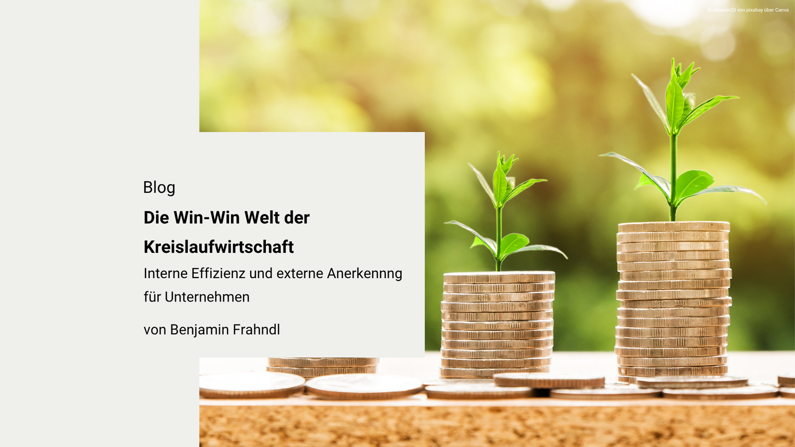 Die Win-Win Welt der Kreislaufwirtschaft: Interne Effizienz und externe Anerkennung für Unternehmen